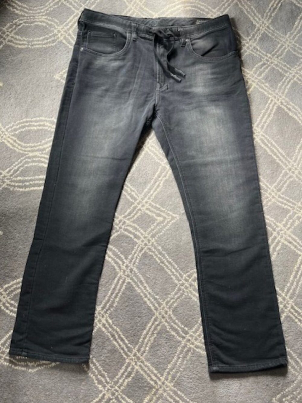 Buffalo David Bitton Casper-X Dropped Crotch BLK Authentic Jeans Men's W38-L30